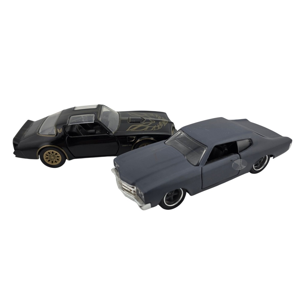 Jada Toys 1970 Chevelle SS + 1977 Pontiac Firebird Smokey Bandit Diecast Lot‎